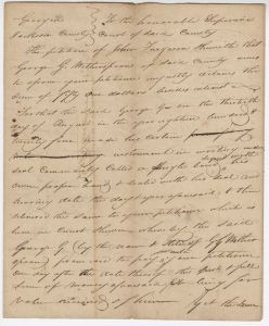 Debt Case, Jackson County, John Fergason v. George G. Witherspoon