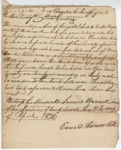 Debt Case, Jackson County, Solomon Chandler v. William Hancock