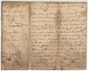Debt Case, Jackson County, Francis Hobson vs. Joshua Gibson