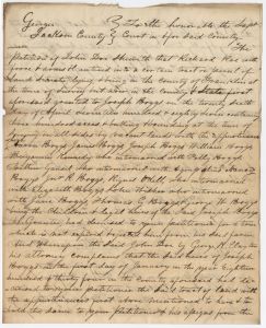 Ejectment, Jackson County, John Doe for the heirs of Joseph Boggs vs. Richard Roe, John Anthony