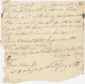 Expenses, Jackson County, John Bailey and Elisha Bailey for Green R. Duke vs. Henry Merk