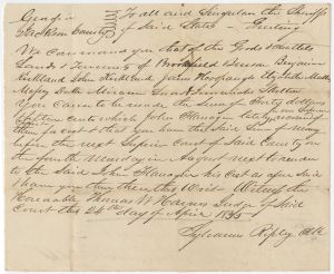Seizure, Jackson County, John Flanigan vs. Brookfield Burson, Benjamin Kirkland, John Kirkland, James Hoopaugh, Elizabeth Mullins, Massy Duke, Miram Snow and Jeremiah Skelton