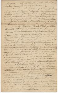 Covenant, Jackson County, John W. Glenn vs. James H. Witherspoon for Thomas and Elizabeth Porch and Mary J. and Charles Witherspoon