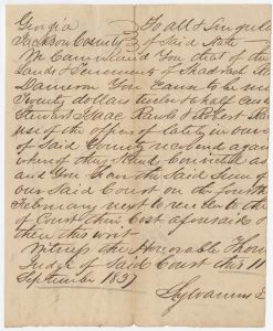 Payment, Jackson County, Office of Court v. Shadrack Rawls and Uriah Damron