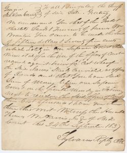 Debt, Jackson County, Office of the court v. James W. Brinton