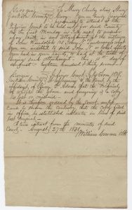 Summons to Mary Chealey aka Mary Cary, Jackson County, John Randolph v. Johny N. Pendergrass