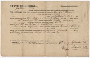 Order to collect debt, Jackson County, Robert G. Carithers v. James A. Strange