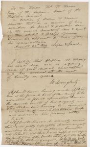 Application to practice law, Jackson County, Stephen W. Harris to Western Circuit Superior Court