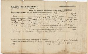 Debt case, Jackson County, Sampson W. Harris v. Jesse Matthews