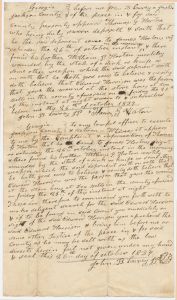 Stabbing of William P. Horton, Jackson County, Thomas G. Horton for The State v. Edward Harrison