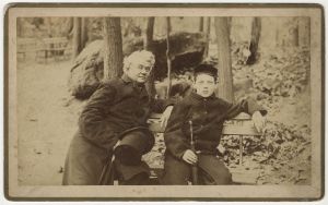 Outdoor group: Col. F.W. Benteen and son