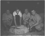 4-H sheep shearing school at Rock Eagle.