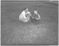 Vernon Treadwell, Walton 4-H'er and H. H. Shores, County Agent