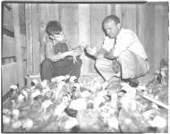 Vernon Treadwell, Walton 4-H'er and H. H. Shores, County Agent