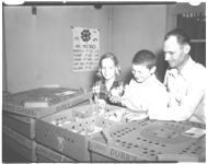 W. A. Gaines with 4-H boys & girls