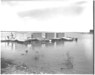 Scene of lake and docks