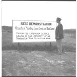 Seed demonstration with county agents