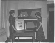 Hazel Creary, Avola Whitisell - clothing demonstration
