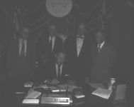 Sou Sniffir signing Soil Stewardship Week proclamation