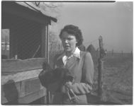 Mr. & Mrs. Alvin Saxon, Farmington, Georgia; Poultry publicity pictures; "Feathering the Nest.