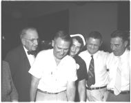 Presentation of Pappy's desk to 4-H