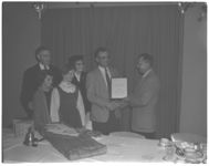 The Ernest Haley family winning "Family of the Year" award