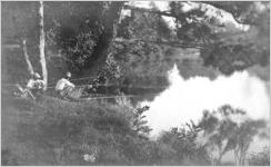 African-American group fishing
