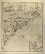 Carte ge&#x301;ne&#x301;ral de la Caroline : Dresse&#x301;e sur les me&#x301;moires le plus nouveaux / par le Sieua [sic] S ...