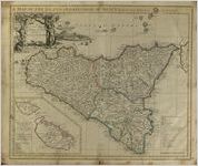A map of the island and kingdom of Sicily from the latest observations