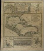 Mappa geographica, complectens. I. Indiae occidentalis partem mediam circum Isthmum Panamensem. II. Ipsumque Isthmum. III. Ichnographium praecipuorum locorum & portuum ad has terras pertinentium. Desumta omnia ex historia insulae S. Dominici & pro praesenti statu belli quod est 1740 inter Anglos & Hispanos exortum / luci publicae tradita ab Homannianis Heredibus