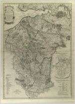 Carte topographique du diocese de Lizieux / dresse&#x301;e par ordre d'illustrissime et reverendissime Messire Henri-Ignace de Brancas, eveque et comte de Lizieux. Grave par Delahaye, 1750?