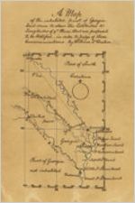 A map of the inhabited part of Georgia, laid down to shew the latitudes & longitudes of ye places that are proposed to be fortified, in order to judge of there communications [copy] / by William De Brahm.