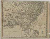 An exact map of North and South Carolina, & Georgia with East and West Florida from the latest discoveries