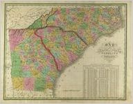 Map of North and South Carolina and Georgia : constructed from the latest authorities