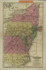 Map of the Middle States and part of the Southern / engraved to illustrate Mitchell's School and Family Geography ; engraved by J.H. Young.