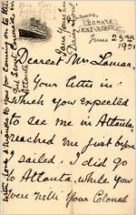 Correspondence, 1921