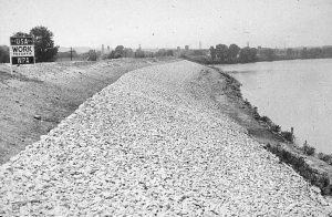 Augusta Savannah River. Levees