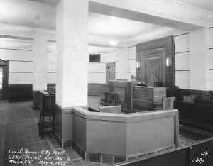 Macon City Hall. Courtroom