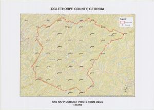 Oglethorpe County, 1993: Aerial photography