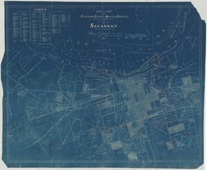 Map of part of Chatham County, State of Georgia showing property lines in the environs of Savannah, from the latest surveys