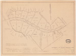 Survey for University of Georgia Research Park, 1899 G.M.D., Clarke County, Georgia, 24 October 1966, revised Sept. 9, 1969
