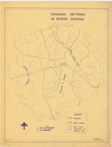 Drainage patterns in Athens, Georgia