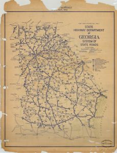 State Highway Department of Georgia, system of state roads, corrected monthly, January 1932