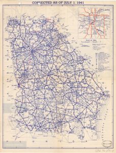 State Highway system of Georgia official map, July 1, 1941
