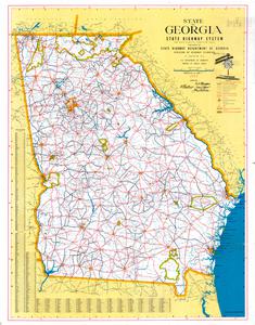 State of Georgia system of state roads and other principal connecting roads