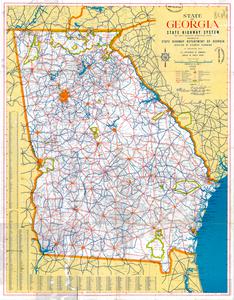 State of Georgia system of state roads and other principal connecting roads