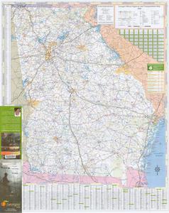Georgia official highway and transportation map 2008