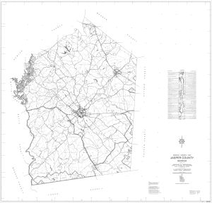 General highway map: Jasper County, Georgia