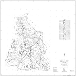 General highway map: Cook County, Georgia