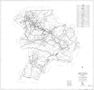 General highway map: Union County, Georgia